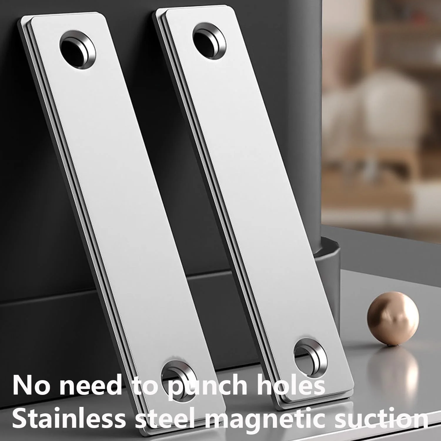 مگنت چسبی درب QZKJQDD، مگنت درب کابینت، مگنت فوق العاده نازک درب، مگنت خود چسب درب کابینت، برای بستن درب کمد و کابینت مبلمان