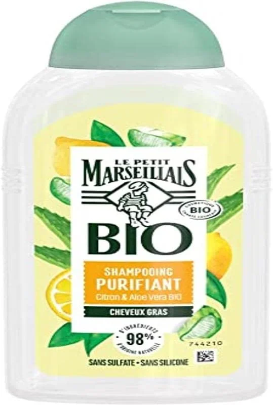 لو پتی مارسییس - شامپو تصفیه کننده لیمو ارگانیک و آلوئه ورا دارای گواهی ارگانیک (بطری 20 میلی لیتری) – شامپو برای موهای چرب بدون سولفات و سیلیکون – 98% مواد منشاء طبیعی لو پتی مارسییس - شامپو تصفیه کننده لیمو ارگانیک و آلوئه ورا دارای گواهی ارگانیک (بطری 20 میلی لیتری) – شامپو برای موهای چرب بدون سولفات و سیلیکون – 98% مواد منشاء طبیعی
