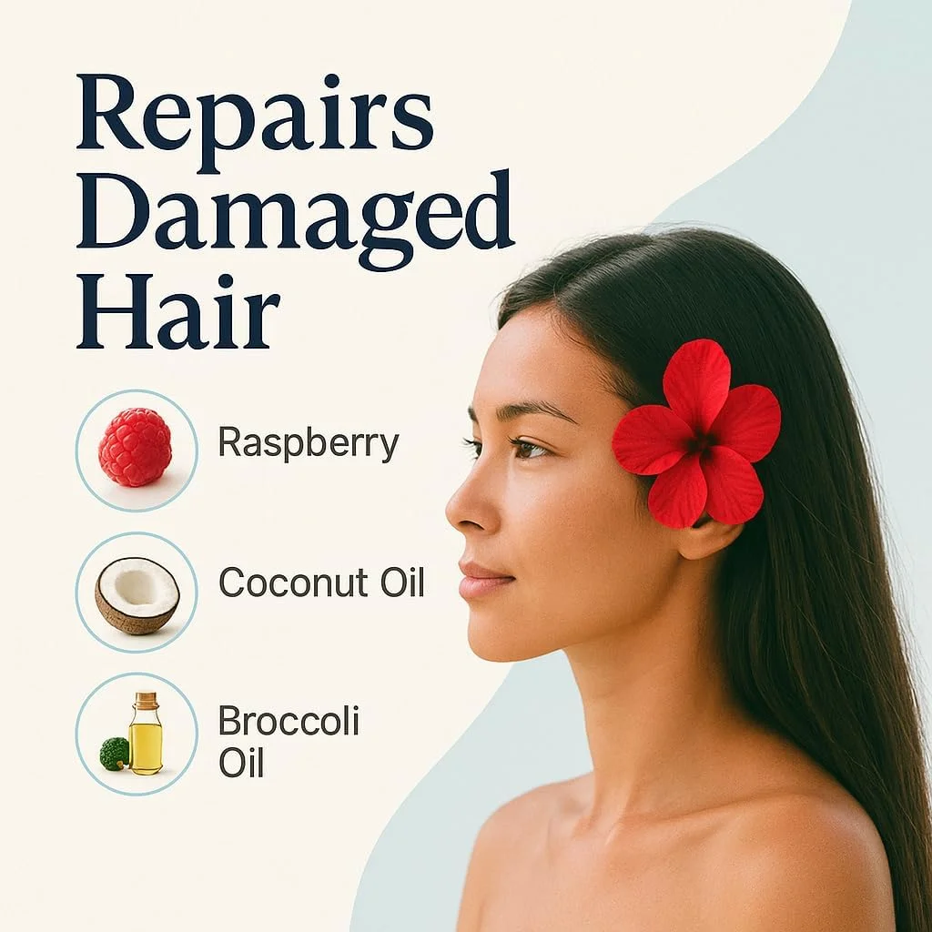 شامپو بار پسیفیک اسپریت برای موهای آسیب دیده با روغن نارگیل و عصاره تمشک، بدون سولفات، بدون صابون، بدون پسماند، وگان، سازگار با محیط زیست، 100 گرم