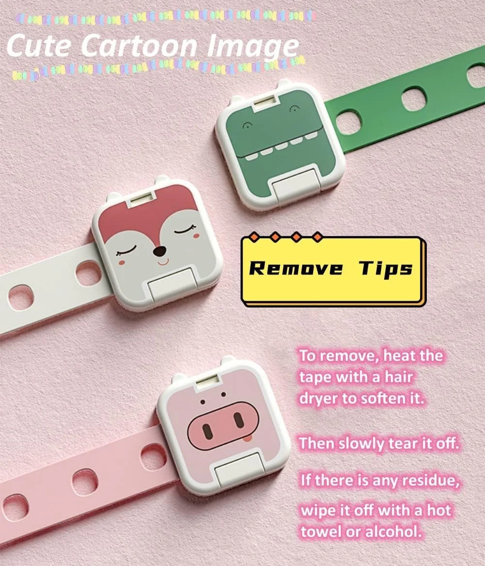 قفل ایمنی کودک قابل تنظیم NALACAL، قفل های رنگارنگ ایمنی کودک برای کابینت، قفل کابینت کودک برای کابینت ها، کشوها، لوازم خانگی، کمد، دراور، مایکروویو، یخچال بدون نیاز به ابزار (15 عدد) قفل ایمنی کودک قابل تنظیم NALACAL، قفل های رنگارنگ ایمنی کودک برای کابینت، قفل کابینت کودک برای کابینت ها، کشوها، لوازم خانگی، کمد، دراور، مایکروویو، یخچال بدون نیاز به ابزار (15 عدد)