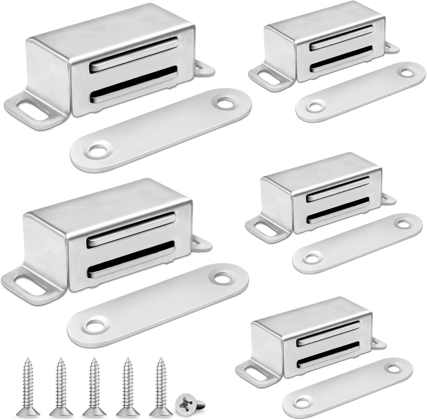 بسته 10 عددی مگنت درب قوی، مگنت گیره مغناطیسی برای درب و کشو کابینت، مگنت مبلمان، بست درب، مگنت چسبی با قطعه مقابل، مگنت کابینت، استیل ضد زنگ با قدرت 40.3X بسته 10 عددی مگنت درب قوی، مگنت گیره مغناطیسی برای درب و کشو کابینت، مگنت مبلمان، بست درب، مگنت چسبی با قطعه مقابل، مگنت کابینت، استیل ضد زنگ با قدرت 40.3X