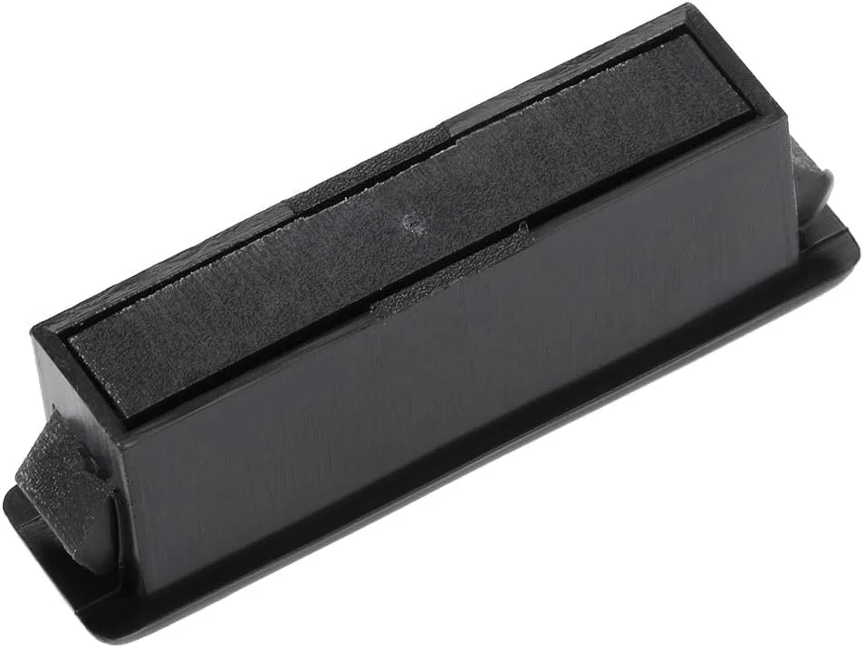 قفل مگنتی درب کابینت، یراق آلات مبلمان، پلاستیکی، مشکی، 2 عدد