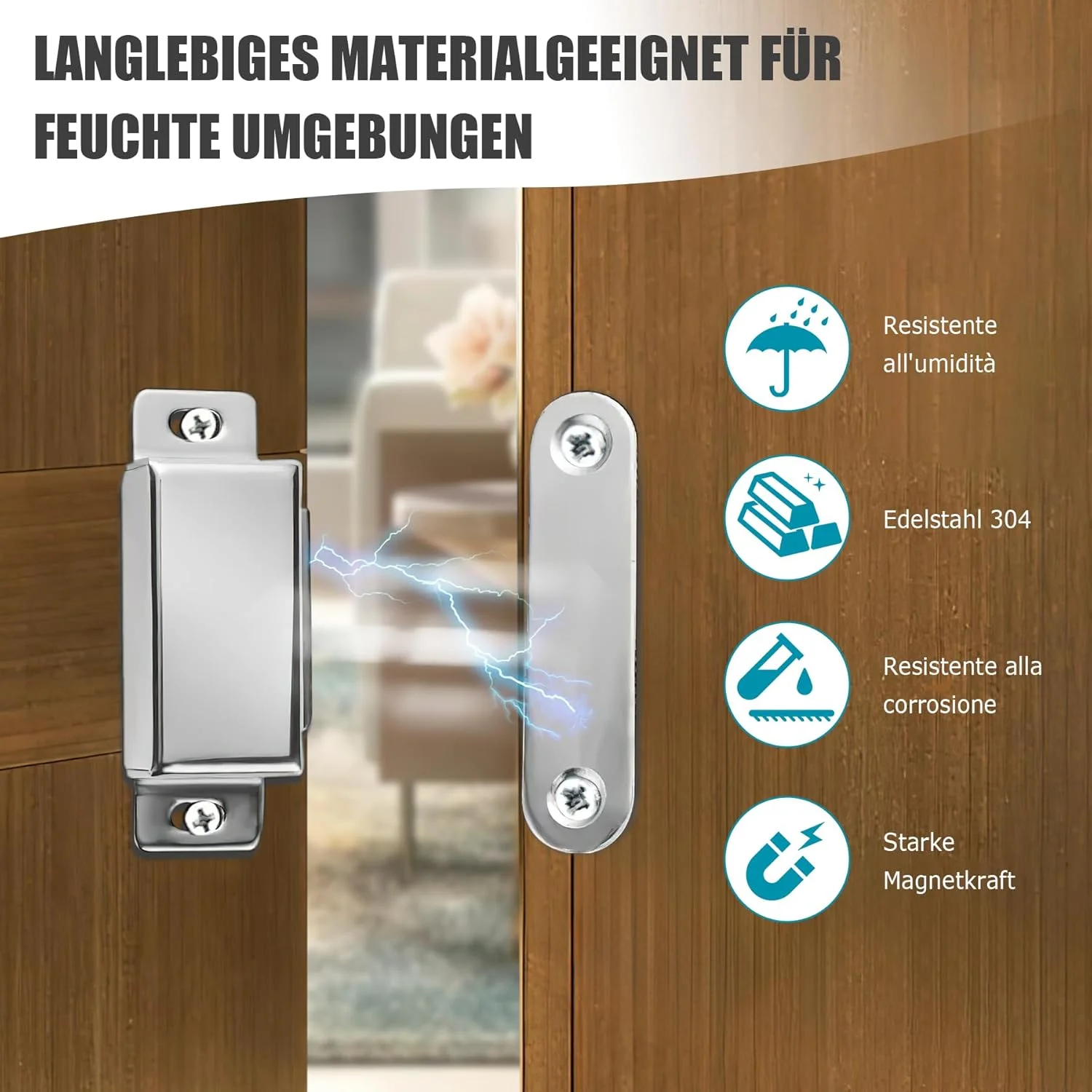 بسته 10 عددی مگنت درب قوی، مگنت گیره مغناطیسی برای درب و کشو کابینت، مگنت مبلمان، بست درب، مگنت چسبی با قطعه مقابل، مگنت کابینت، استیل ضد زنگ با قدرت 40.3X بسته 10 عددی مگنت درب قوی، مگنت گیره مغناطیسی برای درب و کشو کابینت، مگنت مبلمان، بست درب، مگنت چسبی با قطعه مقابل، مگنت کابینت، استیل ضد زنگ با قدرت 40.3X