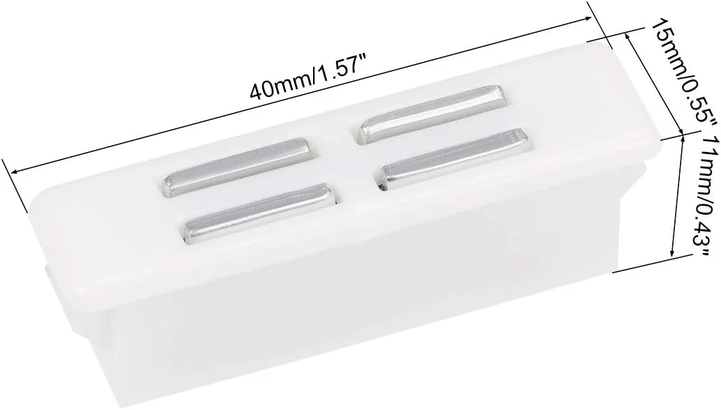 قفل مگنتی درب کابینت، یراق آلات مبلمان، پلاستیکی سفید 2 عددی
