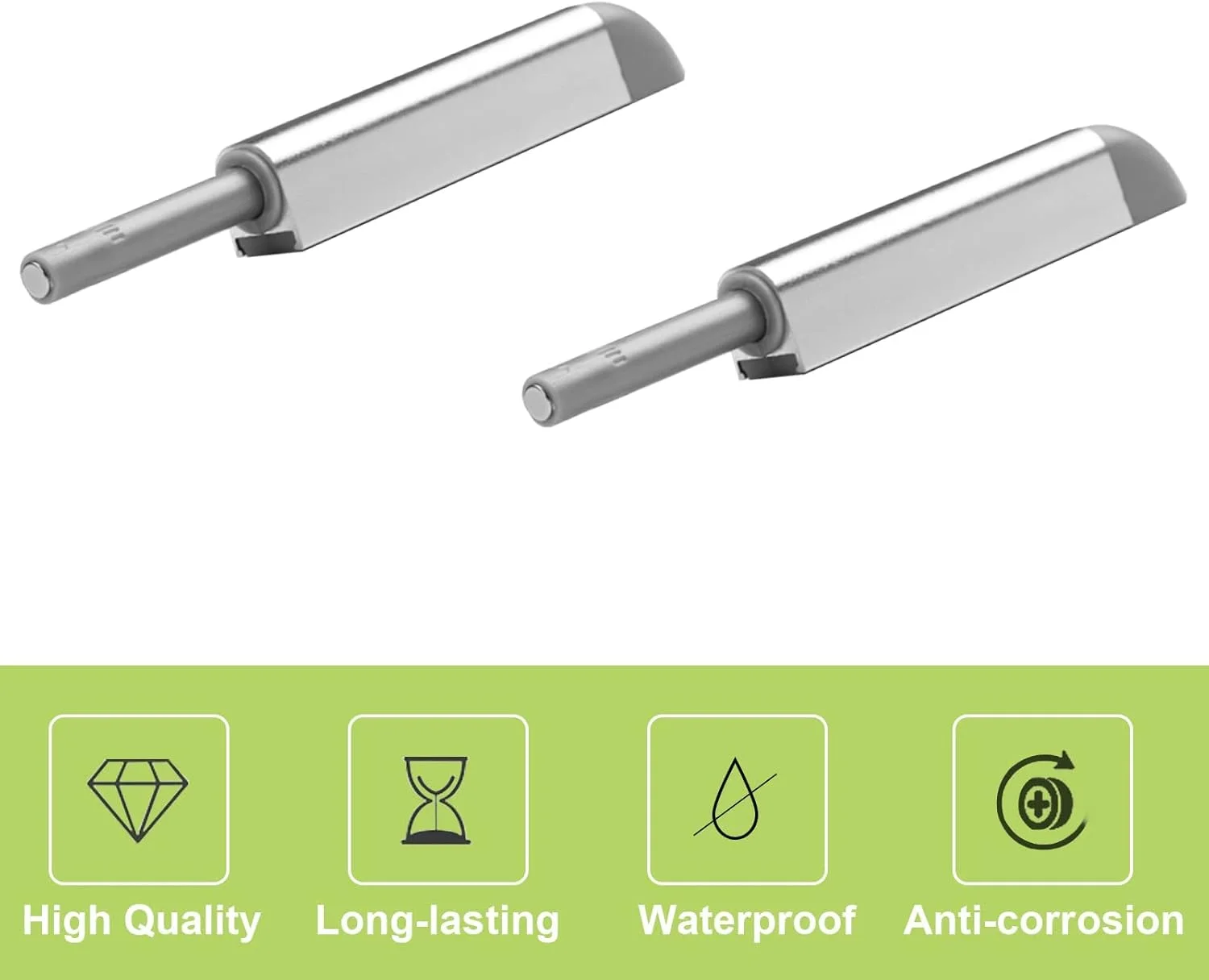 قفل لمسی مغناطیسی، قفل درب مغناطیسی فشاری برای باز کردن، بست های مغناطیسی قابل تنظیم، ضربه گیر برای آشپزخانه، کمد، گنجه، درب کابینت، کمد لباس (6 عدد) (نقره ای) قفل لمسی مغناطیسی، قفل درب مغناطیسی فشاری برای باز کردن، بست های مغناطیسی قابل تنظیم، ضربه گیر برای آشپزخانه، کمد، گنجه، درب کابینت، کمد لباس (6 عدد) (نقره ای)