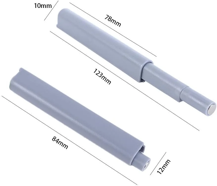 بسته 5 عددی قفل فشاری کابینت Leadigol، قفل مغناطیسی فشاری با بافر میرایی، سخت افزار مبلمان سیستم فشاری برای درب کمد و کابینت
