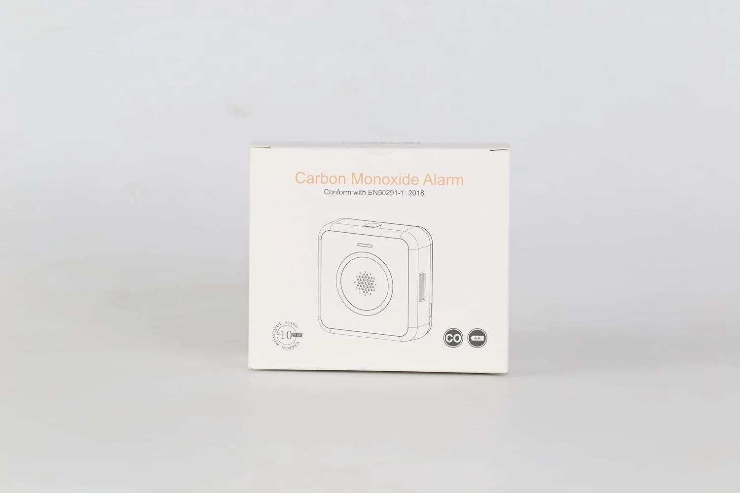 آلارم مونوکسید کربن هایمن، سنسور 10 ساله آلارم CO - آلارم مونوکسید کربن 85 دسی بل قابل تعویض با باتری برای خانه، قابل حمل، با باتری (4 عدد)