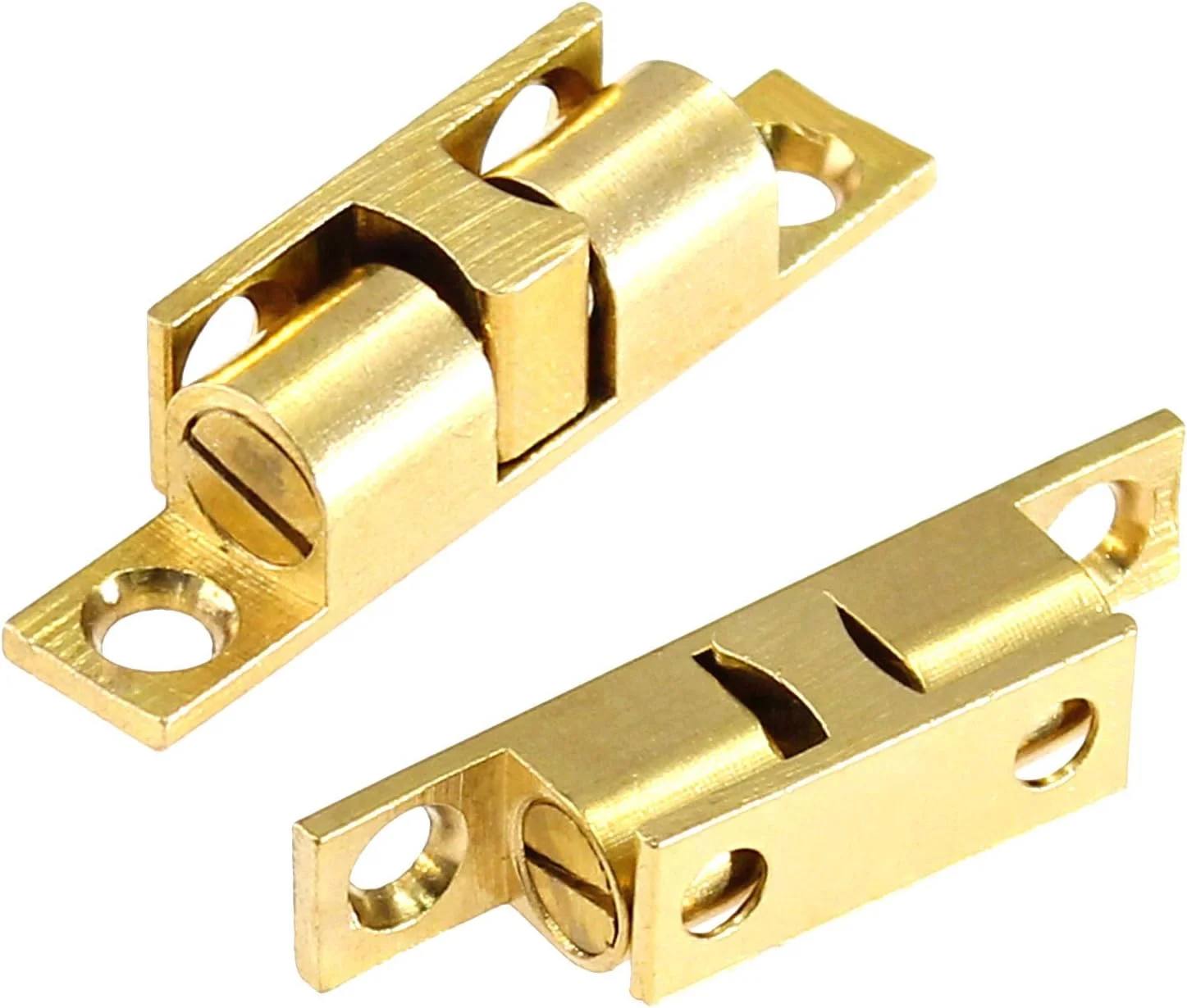 جیوزرمی 12 عدد قفل غلتکی توپی دوبل با فنر، 42 میلیمتری، اتصالات سختافزاری برنجی جامد با پیچ برای کابینت، کمد و درب مبلمان جیوزرمی 12 عدد قفل غلتکی توپی دوبل با فنر، 42 میلیمتری، اتصالات سختافزاری برنجی جامد با پیچ برای کابینت، کمد و درب مبلمان