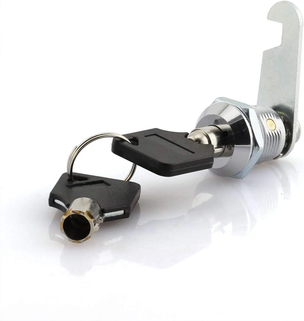 قفل استوانه‌ای 16 میلی‌متری JCBIZ، قفل امنیتی مشابه کلید، سخت‌افزار مبلمان DIY برای کشو، کابینت، میز، میز اداری با 2 کلید پنج‌پر