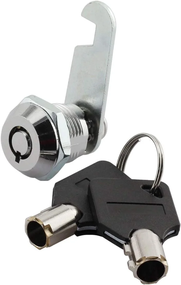 قفل استوانه‌ای 16 میلی‌متری JCBIZ، قفل امنیتی مشابه کلید، سخت‌افزار مبلمان DIY برای کشو، کابینت، میز، میز اداری با 2 کلید پنج‌پر