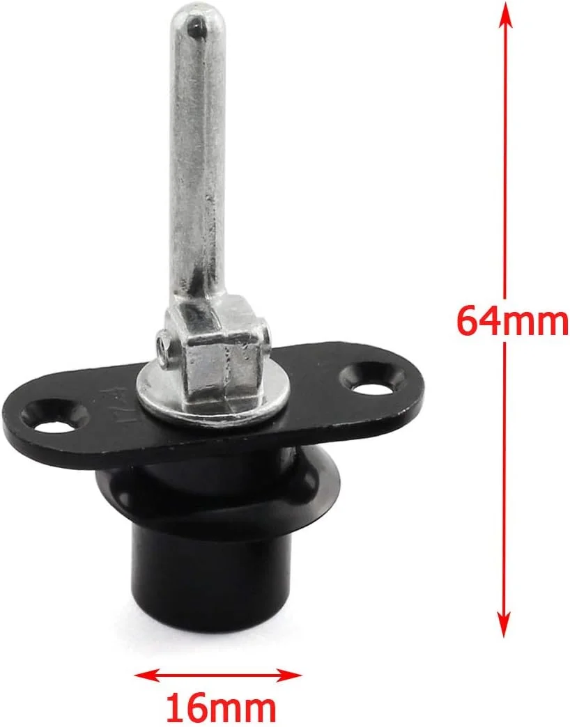 قفل پیستونی استوانه ای 16 میلی متری JCBIZ برای کشو، کابینت، میز، میز اداری، اتصال فعال جلویی، قفل مرتبط 1 قفل 3 کشو، سخت افزار مبلمان DIY امنیتی مشکی