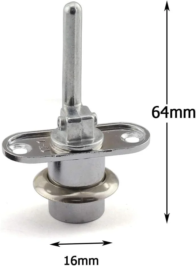 قفل پیستونی استوانه ای 16 میلی متری JCBIZ، مناسب برای کشو، کابینت، میز تحریر، میز اداری، اتصال فعال جلویی، قفل مرتبط، 1 قفل 4 کشو، سخت افزار امنیتی DIY مبلمان، نقره ای