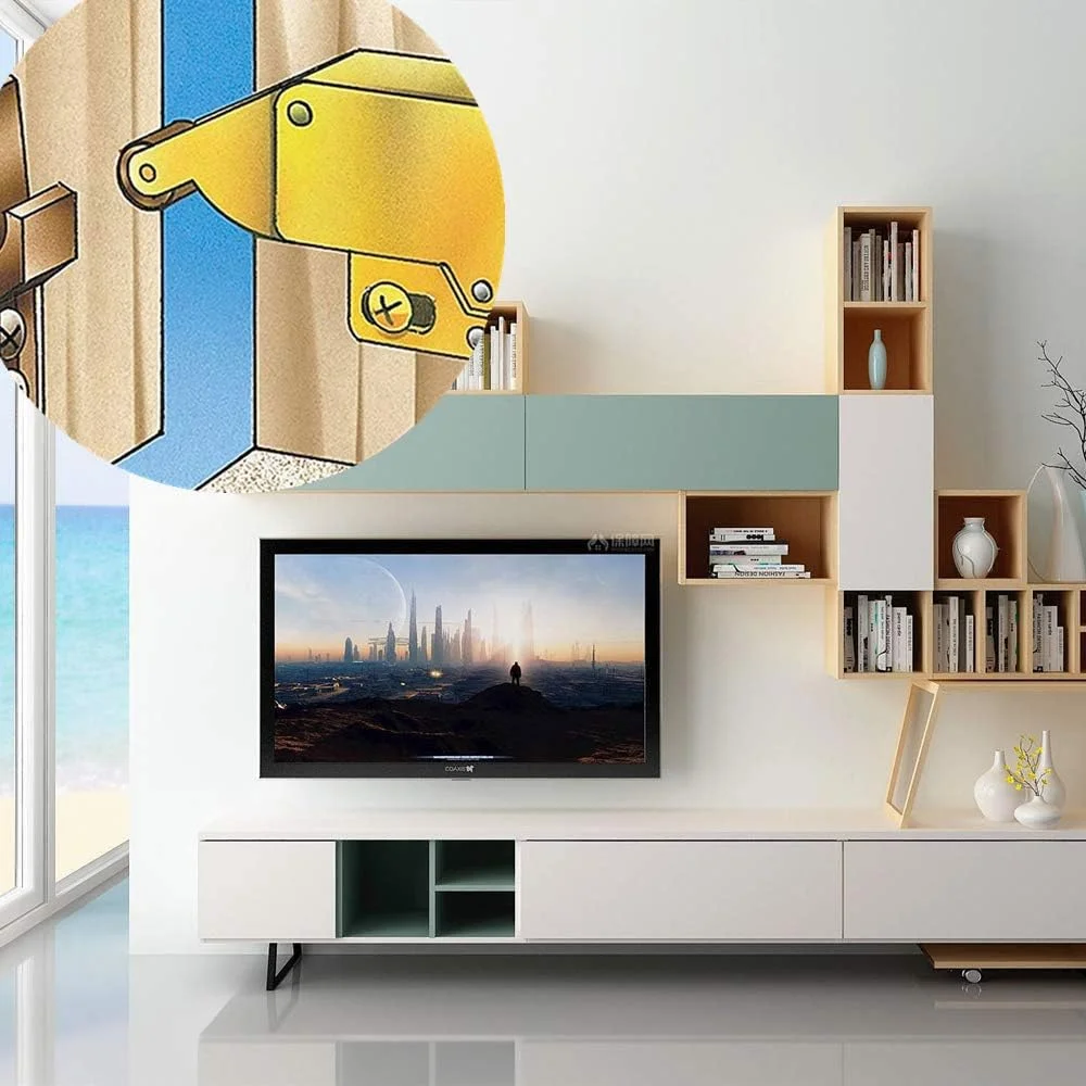 قفل فشاری مینیاتوری برای باز کردن درب کابینت، قفل فنری، مناسب درب کمد و کابینت، 2/4 عددی