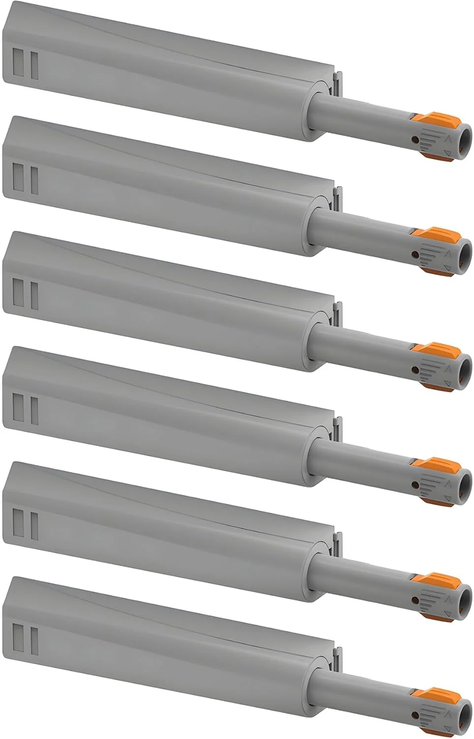 GEFONG قفل فشاری بازشو قوی و نامرئی برای درب کابینت لولایی، بست فنری، قفل فشاری درب بازکن، بسته 6 عددی