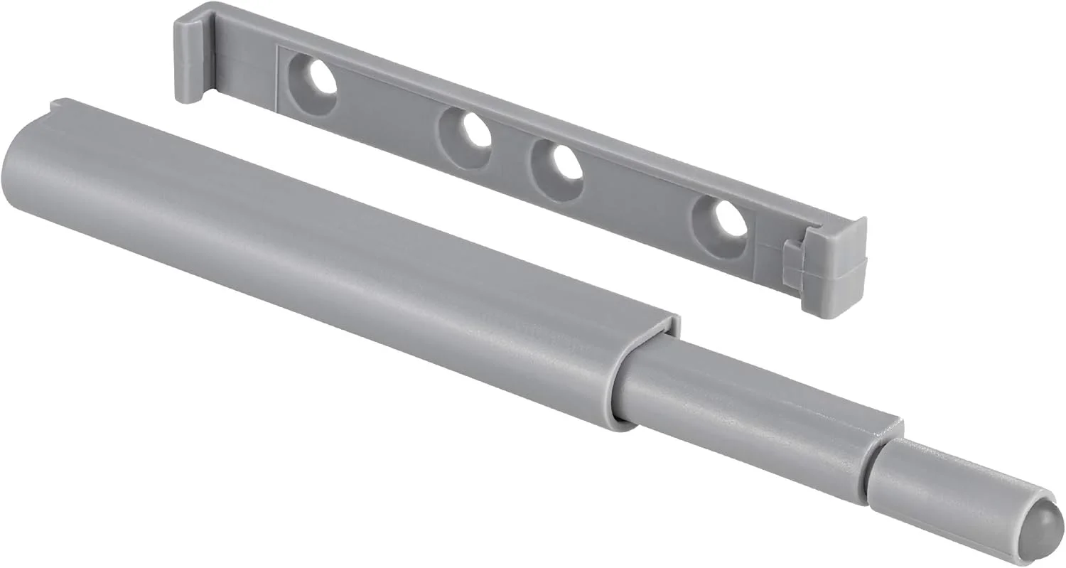 گدتک مگنت فشاری پلاستیکی خاکستری - باریک | قفل درب قوی | بازکننده فشاری برای درب کابینت | بسته 2 عددی - مگنت درب کابینت و کشو