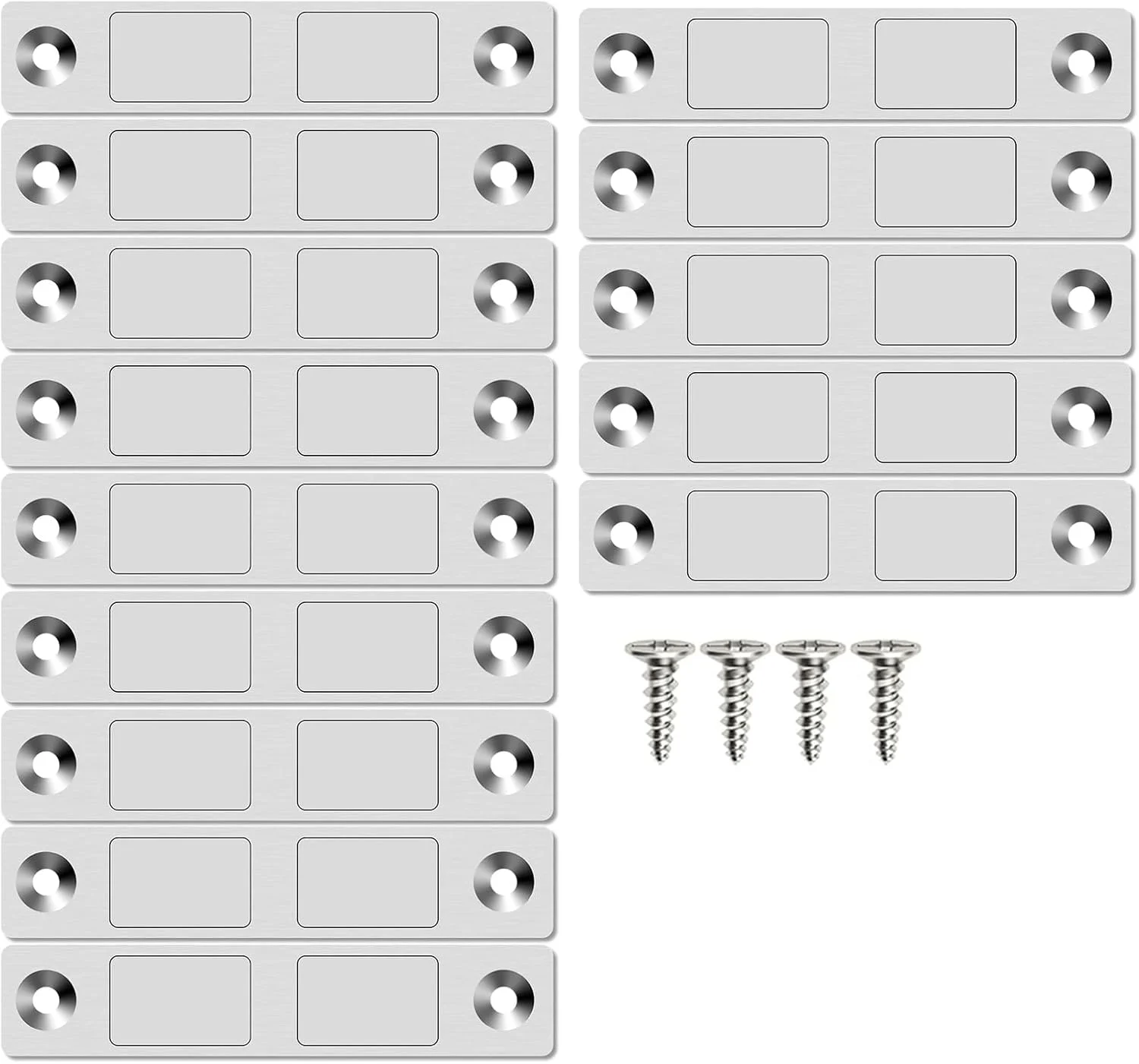 مگنت درب کابینت Felenny، 15 عدد مگنت فوق العاده نازک درب کشو کابینت، گیره مغناطیسی فوق العاده نازک برای بستن درب کمد مبلمان