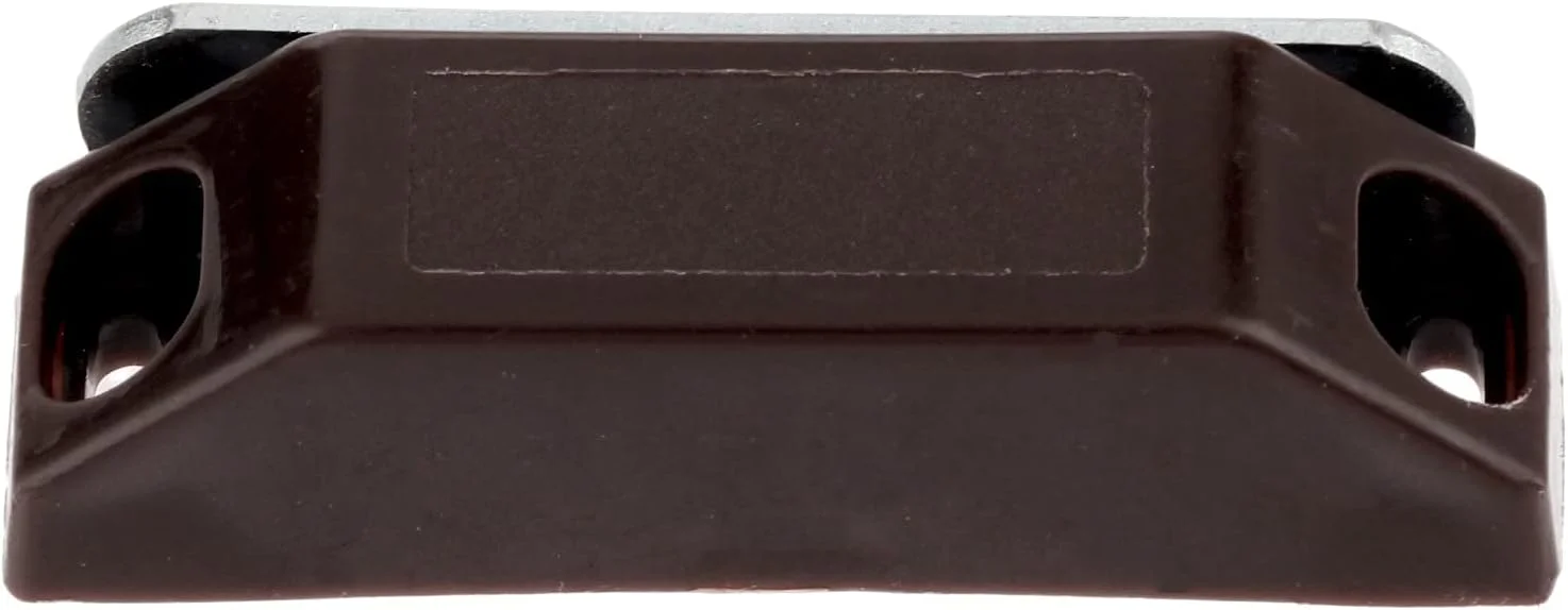 میخ، پیچ و بست 2 عدد مگنت درب کابینت مبلمان 59 * 16 میلی متر، قفل مغناطیسی درب کابینت آشپزخانه، کمد و سخت افزار مبلمان به همراه پیچ (رنگ: قهوه ای)