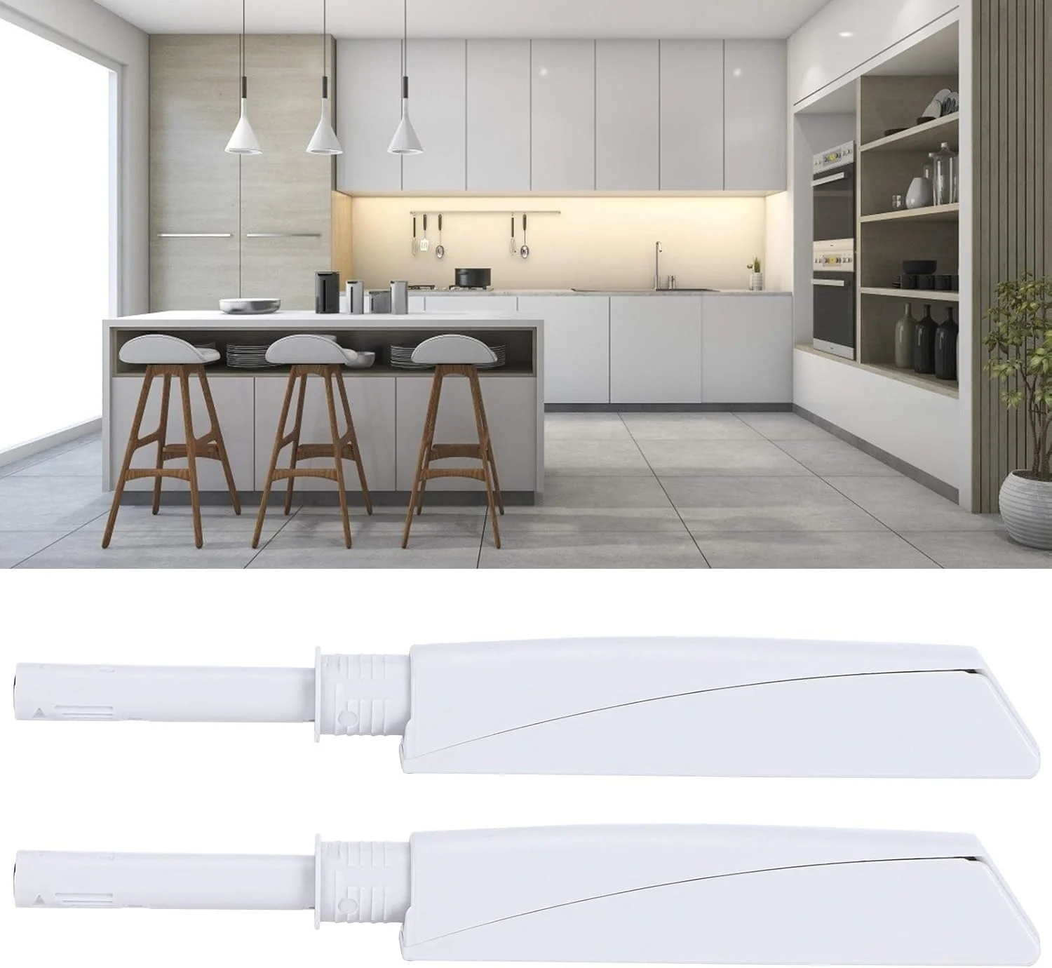 مگنت کابینت Depisuta، ضربه گیر درب، 2 عدد مگنت فشاری درب، لوازم جانبی مبلمان منزل برای کابینت خانگی