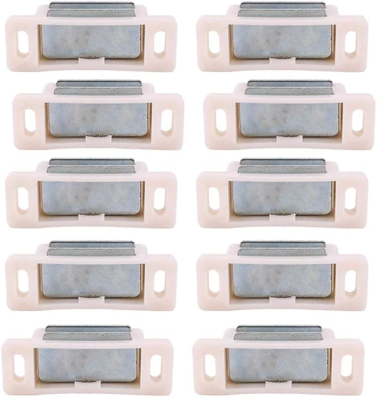 نگهدارنده مغناطیسی درب کابینت و کمد با قدرت بالا مناسب منزل، مبلمان، آشپزخانه و کمد لباس، همراه با پیچ، بسته 10 عددی