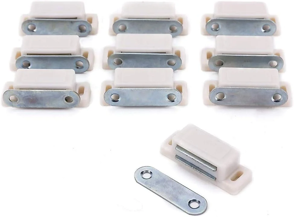 نگهدارنده مغناطیسی درب کابینت و کمد با قدرت بالا مناسب منزل، مبلمان، آشپزخانه و کمد لباس، همراه با پیچ، بسته 10 عددی