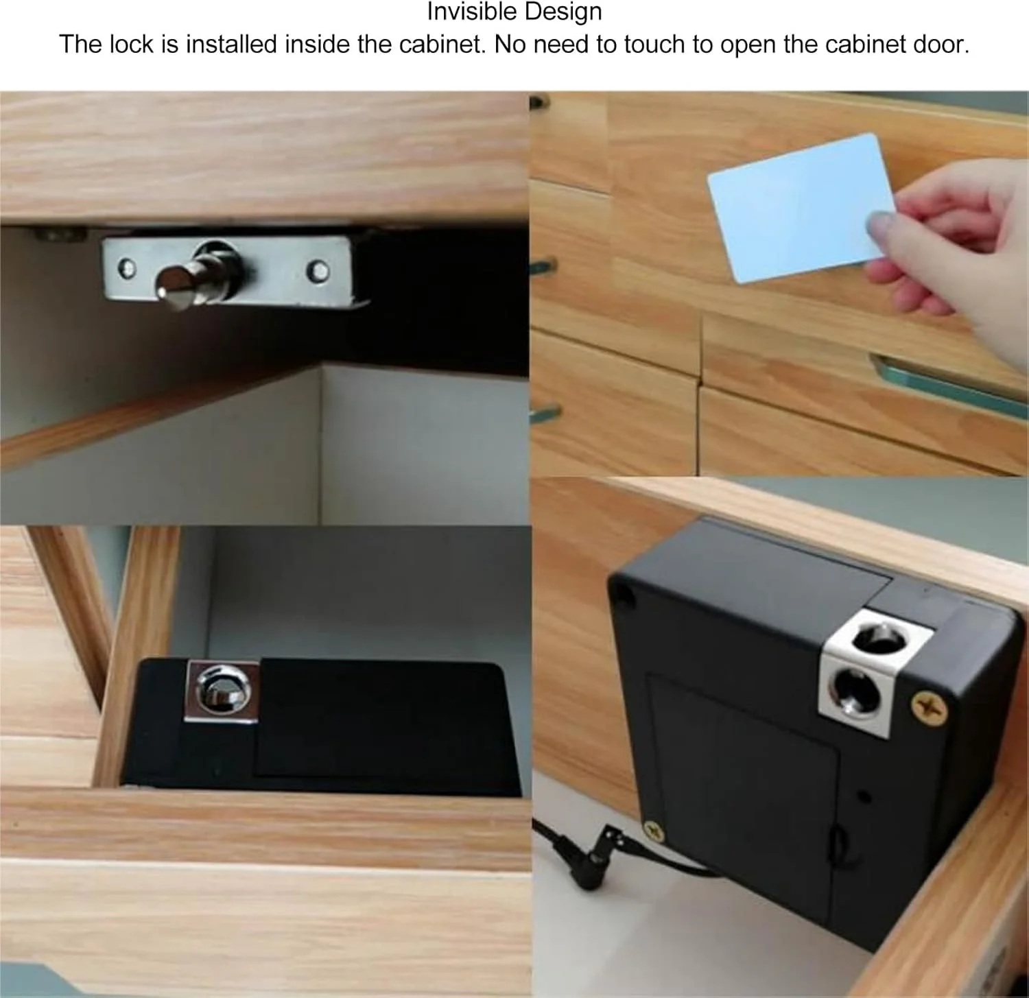 قفل الکترونیکی کابینت Cryfokt، قفل DIY قابل برنامه ریزی برای کمد چوبی، کشو، جعبه، نصب آسان قفل کشو برای کمد، گنجه، کابینت های ذخیره سازی