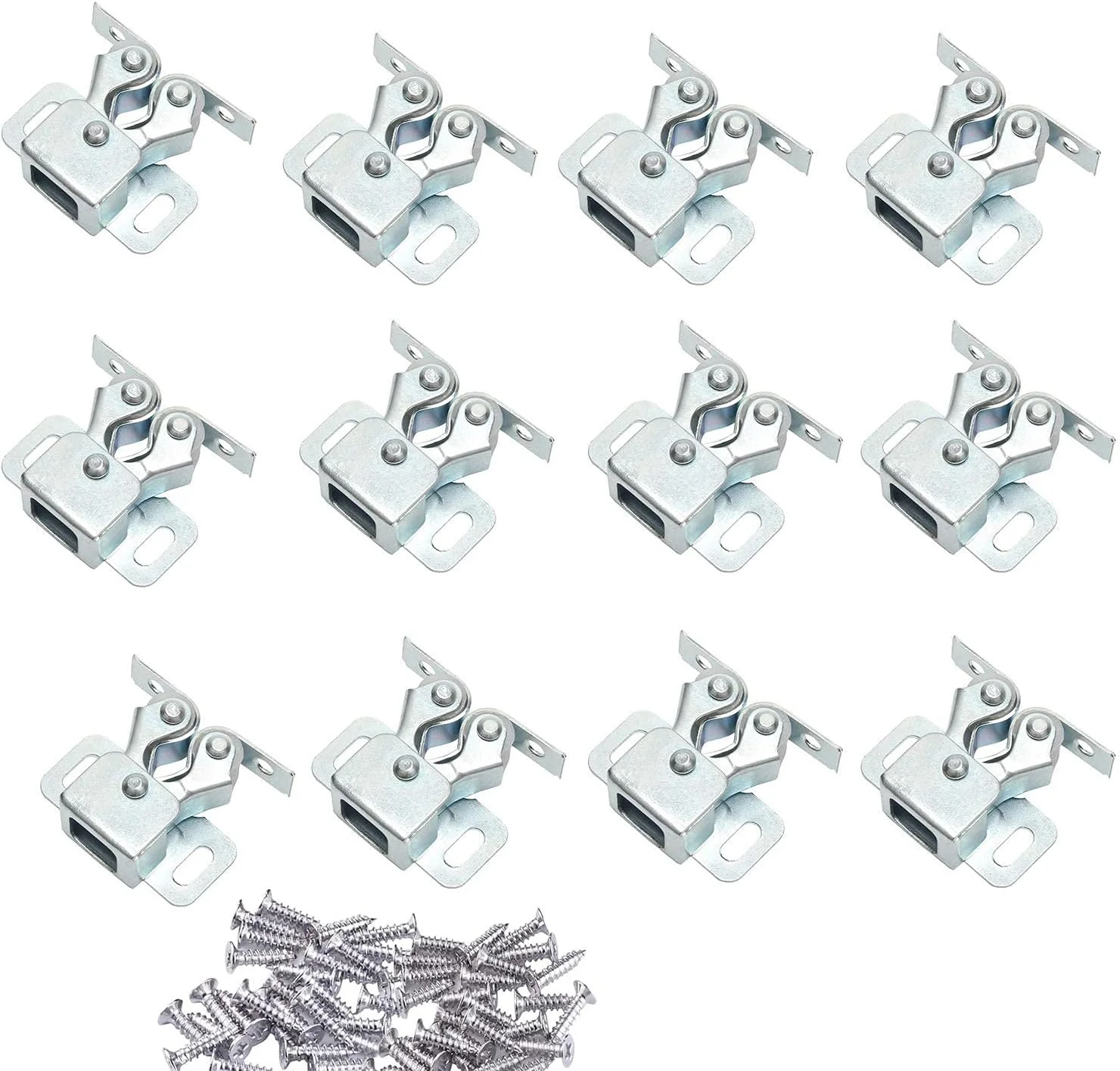 قفل درب دو غلتکی 12 عددی، قفل کابینت دوقلو، قفل درب کابینت با قدرت نگهداری بالا برای کابینت مبلمان منزل - روکش روی