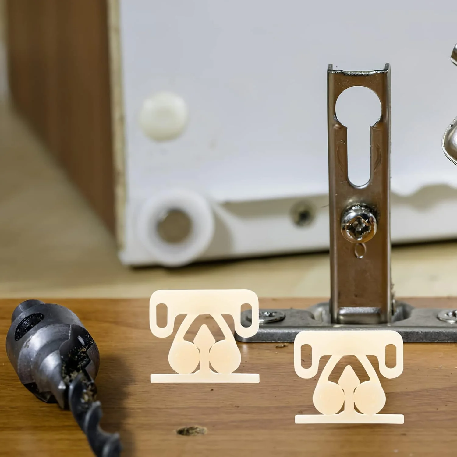 گیره دو غلتکی 10 عددی برای درب کابینت، کمد، مبلمان، قفل کششی، ابزار آشپزخانه منزل