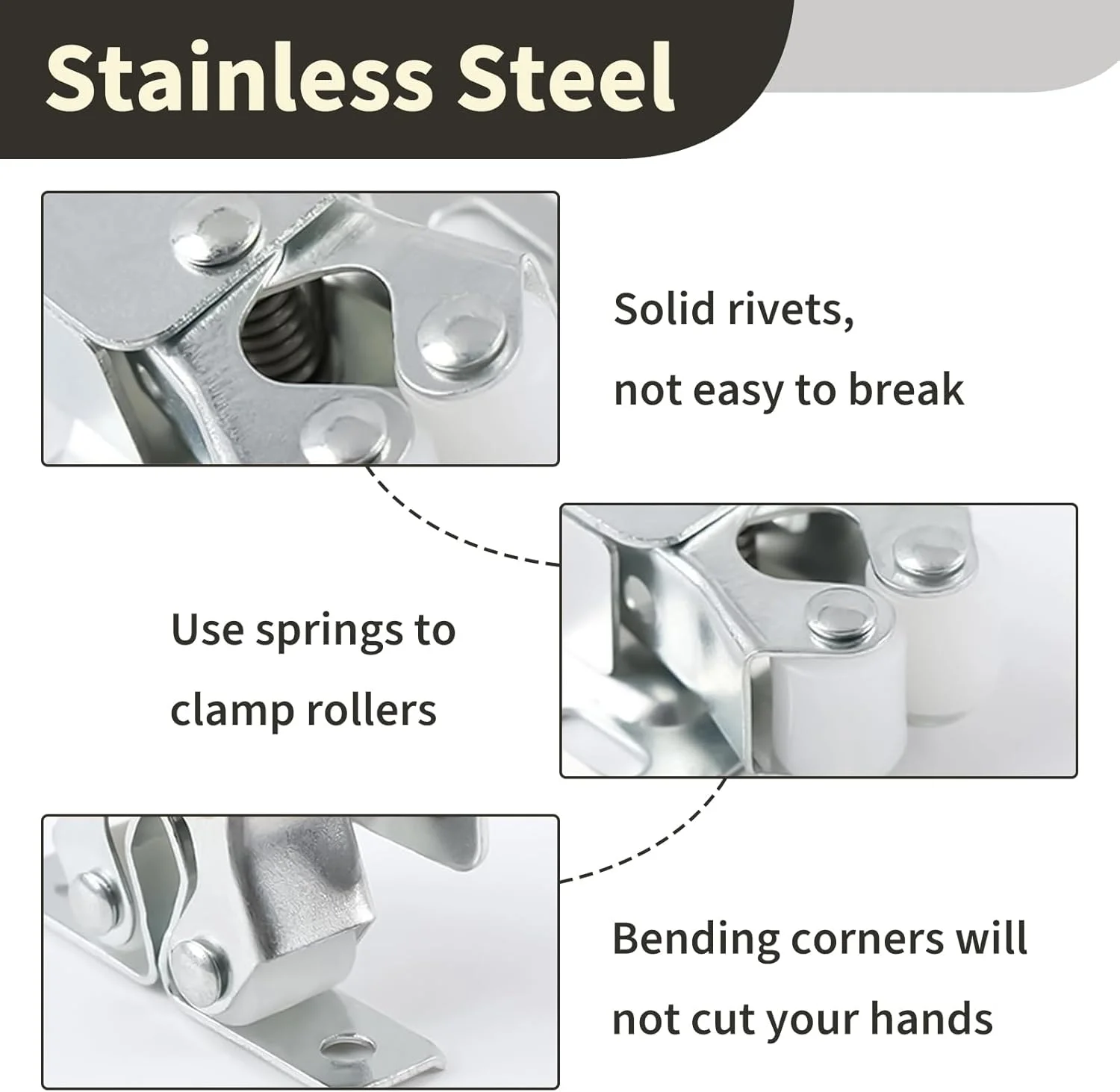 10 عدد قفل دو غلتکی دوقلو، قفل درب با روکش روی، قفل کابینت با 40 پیچ، قفل درب کمد لباس، قفل اثاثیه، قفل کمد لباس برای خانه، کاروان، کشوی آشپزخانه، قفسه کتاب