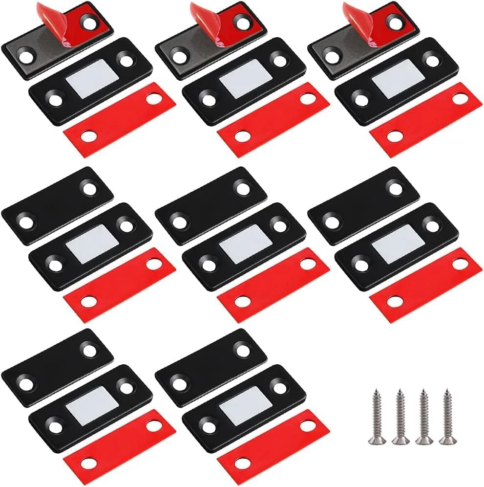 بسته 8 عددی قفل مغناطیسی کابینت، آهنرباهای فوق العاده نازک درب کابینت، آهنرباهای چسبی کشو، بست های مغناطیسی کابینت برای بستن درب کمد آشپزخانه بسته 8 عددی قفل مغناطیسی کابینت، آهنرباهای فوق العاده نازک درب کابینت، آهنرباهای چسبی کشو، بست های مغناطیسی کابینت برای بستن درب کمد آشپزخانه