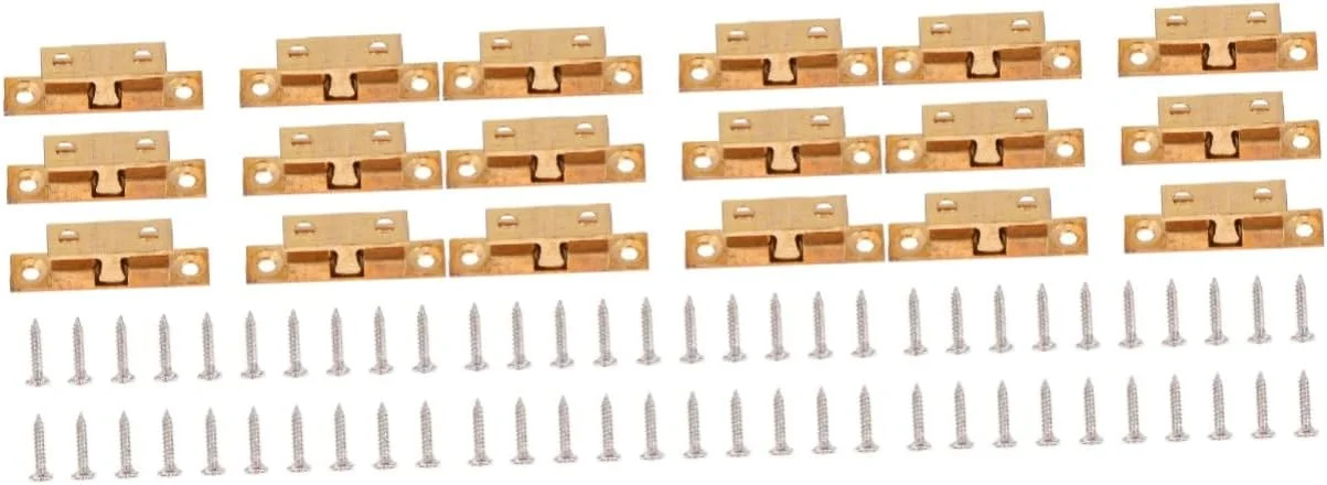 30 عدد قفل فنری درب کابینت، لوازم جانبی جواهرات، قطعات گیره درب، گیره مبلمان، گیره دو طرفه کابینت، گیره دو غلتکی، سخت افزارهای گیره درب فنری