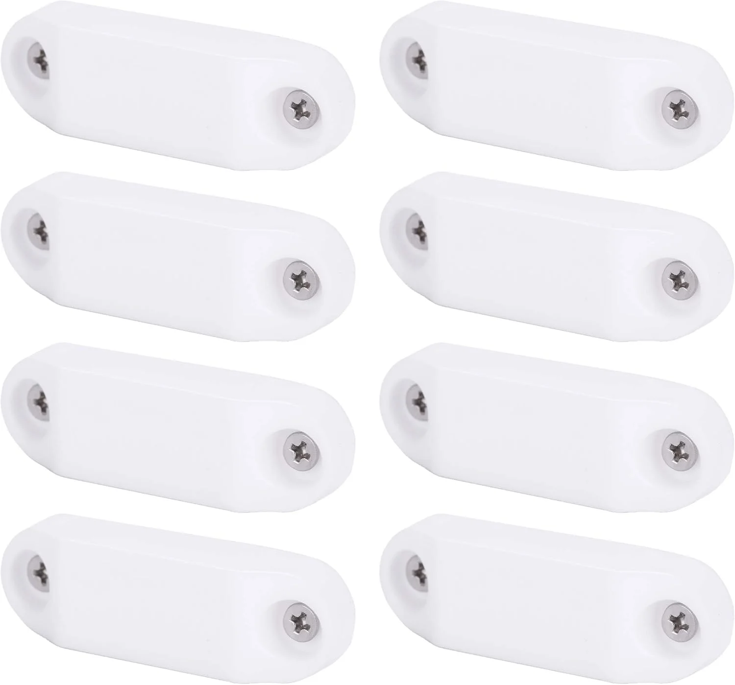 CalPalmy (4 جفت) قفل و نگهدارنده درب مغناطیسی چمدان - گیره درب سفید رنگ RV جایگزین عالی برای گیره های فنری پلاستیکی برای استفاده در کمپینگ ها و خانه های متحرک