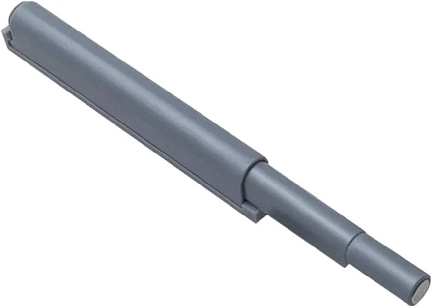 6 عدد قفل کابینت 10 میلی متری خاکستری POM، ضربه گیر درب کشو با پیچ، دستگیره نامرئی برای مبلمان منزل