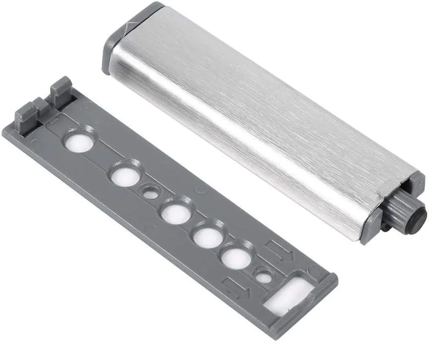 سیستم باز کردن فشاری درب کابینت و کشو April Gifts، بدنه استیل ضد زنگ، 3 عددی، لولا و دمپر برای مبلمان کابینت کشو (2#)