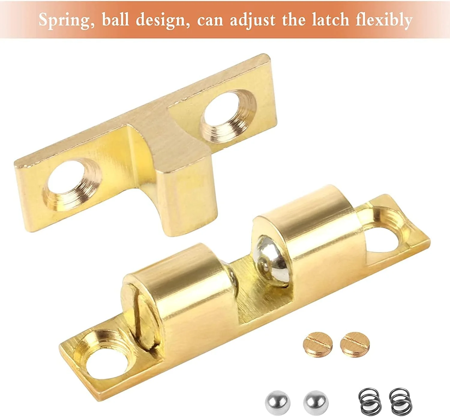 بسته 15 عددی قفل دو توپی Bubuyun، قفل مبلمان، گیره درب برنجی، قفل درب دو توپی غلطکی برنجی با پیچ برای درب کابینت (32 x 6.5 میلی متر) بسته 15 عددی قفل دو توپی Bubuyun، قفل مبلمان، گیره درب برنجی، قفل درب دو توپی غلطکی برنجی با پیچ برای درب کابینت (32 x 6.5 میلی متر)