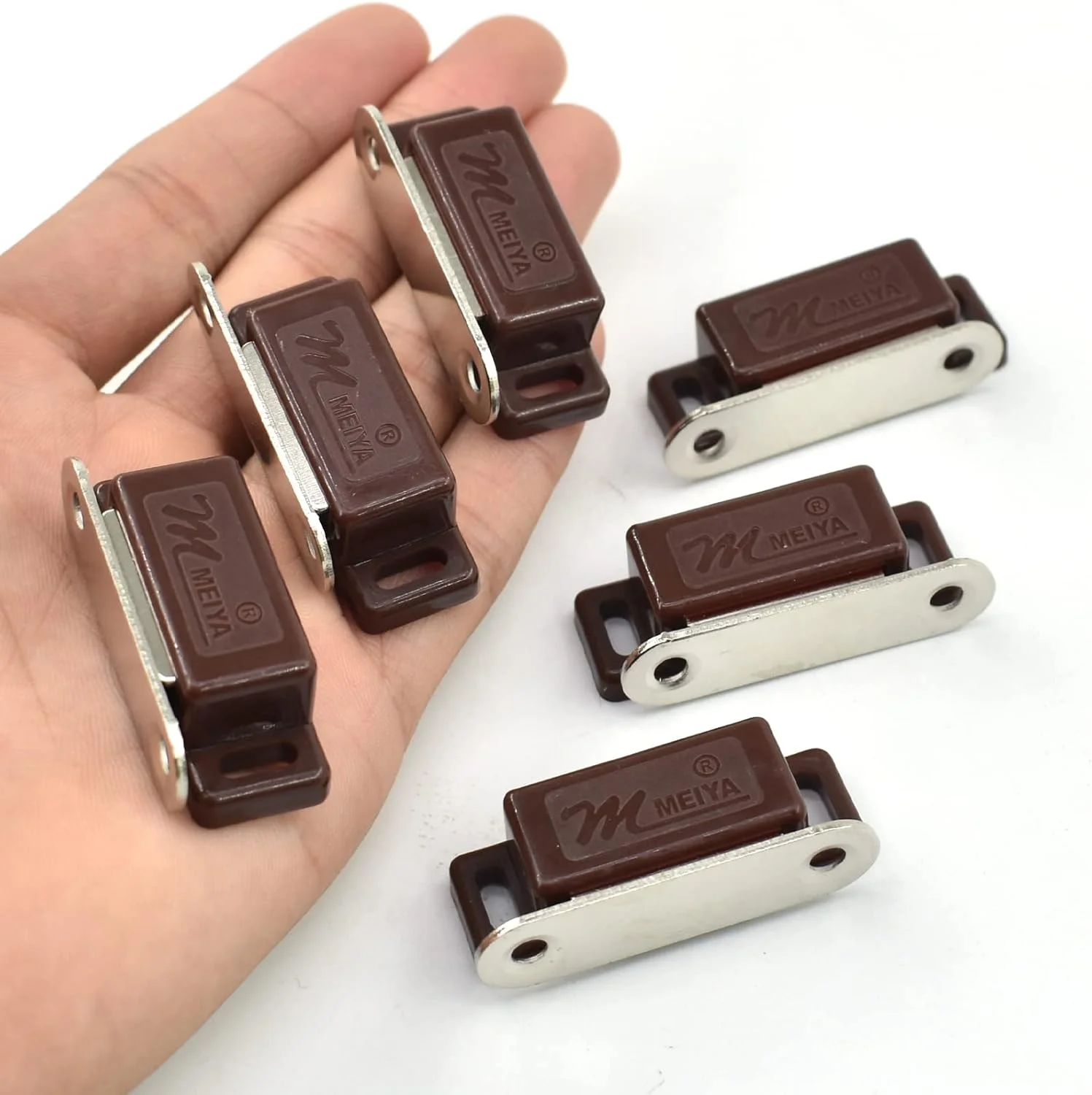 بسته 12 عددی مگنت کابینت BDS-HOME با قدرت 15 پوند، قفل مغناطیسی درب برای درب کمد آشپزخانه، درب حمام، کمد لباس، کشو و کرکره با پیچ های نصب (قهوه ای) بسته 12 عددی مگنت کابینت BDS-HOME با قدرت 15 پوند، قفل مغناطیسی درب برای درب کمد آشپزخانه، درب حمام، کمد لباس، کشو و کرکره با پیچ های نصب (قهوه ای)