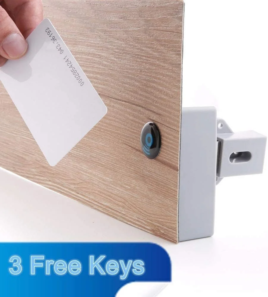 قفل هوشمند Artio با باتری، کارت RFID IC، سنسور، مناسب کابینت، کشو، قفل دیجیتال مخفی DIY هوشمند بدون نیاز به سوراخ کردن (2 یا 3 مجموعه کلید) (3) قفل هوشمند Artio با باتری، کارت RFID IC، سنسور، مناسب کابینت، کشو، قفل دیجیتال مخفی DIY هوشمند بدون نیاز به سوراخ کردن (2 یا 3 مجموعه کلید) (3)