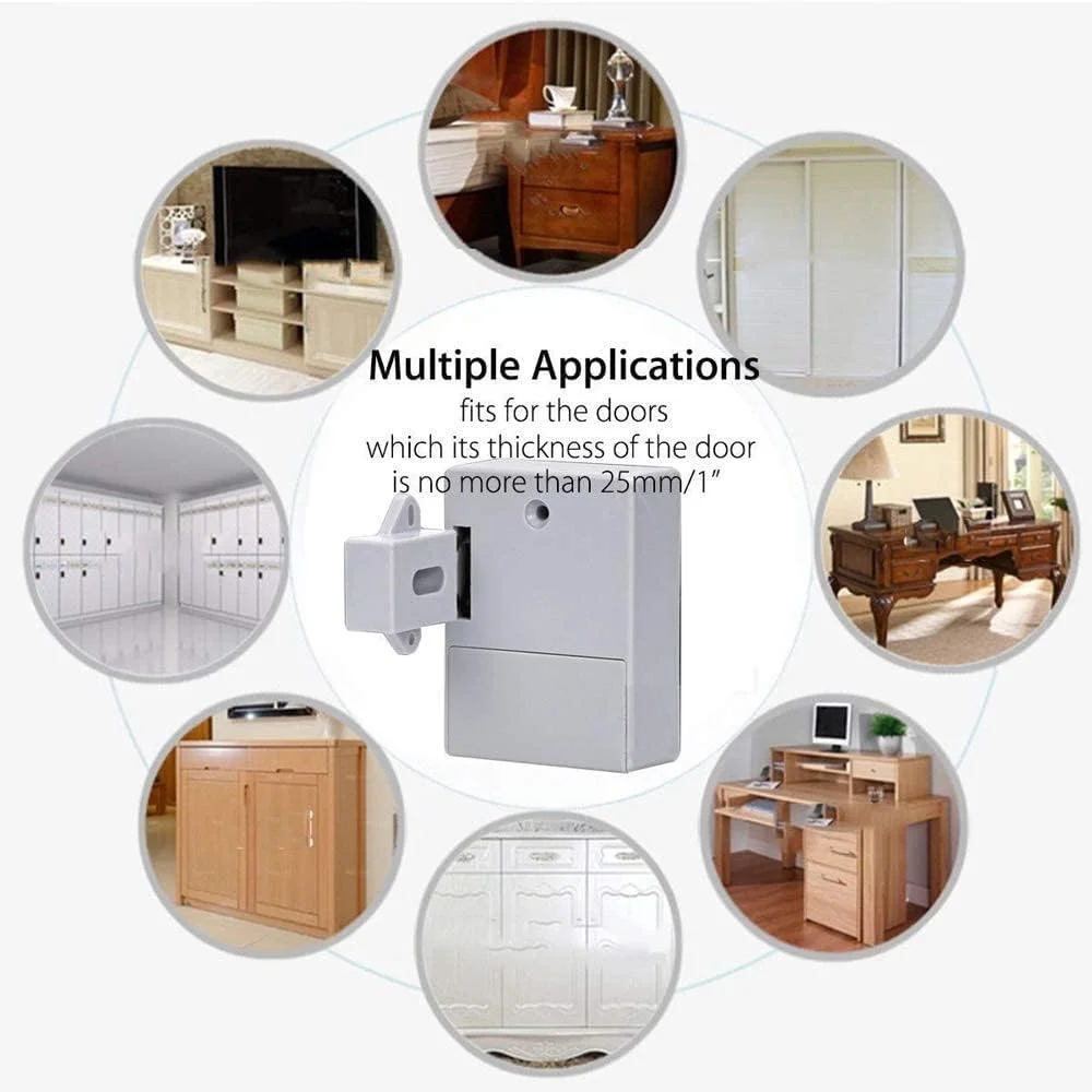 قفل هوشمند Artio با باتری، کارت RFID IC، سنسور، مناسب کابینت، کشو، قفل دیجیتال مخفی DIY هوشمند بدون نیاز به سوراخ کردن (2 یا 3 مجموعه کلید) (3) قفل هوشمند Artio با باتری، کارت RFID IC، سنسور، مناسب کابینت، کشو، قفل دیجیتال مخفی DIY هوشمند بدون نیاز به سوراخ کردن (2 یا 3 مجموعه کلید) (3)