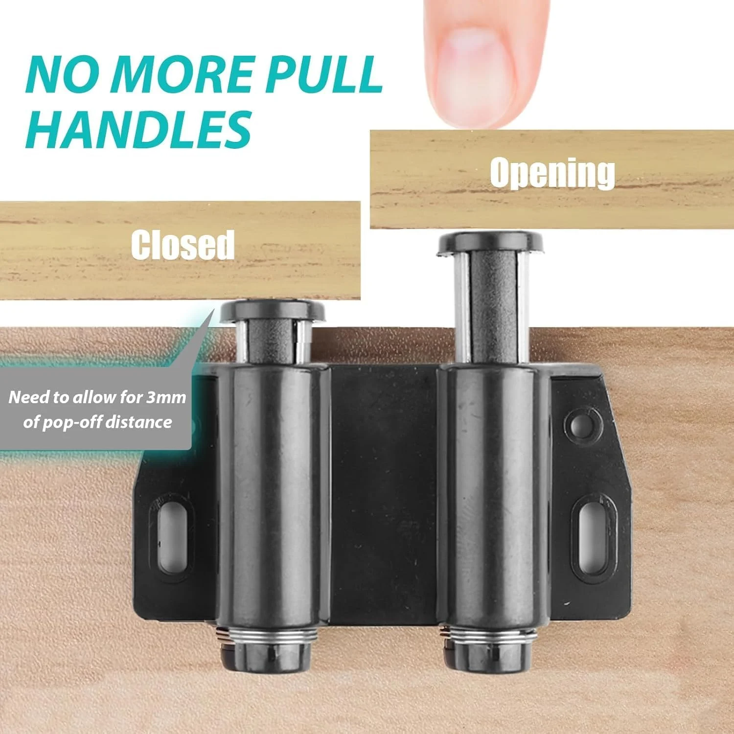 قفل فشاری درب کابینت Azonee بسته 4 عددی، قفل لمسی مغناطیسی، بست مغناطیسی درب، قفل مغناطیسی کشو کابینت برای کمد، آشپزخانه، درب حمام قفل فشاری درب کابینت Azonee بسته 4 عددی، قفل لمسی مغناطیسی، بست مغناطیسی درب، قفل مغناطیسی کشو کابینت برای کمد، آشپزخانه، درب حمام