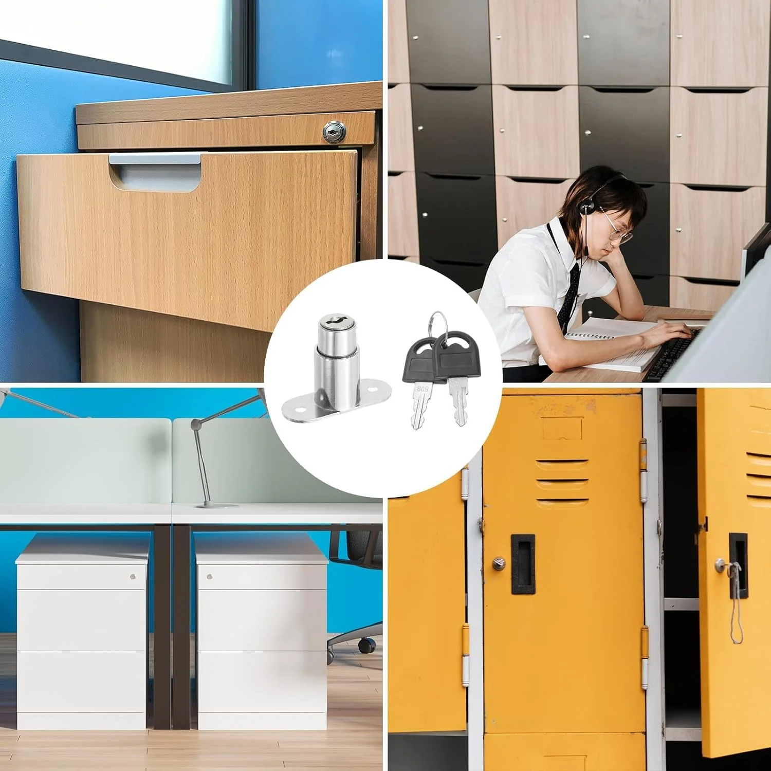 قفل فشاری پیستونی Azonee برای کشو، میز، کمد و کابینت، آلیاژ روی با روکش کروم، طول سیلندر 1-1/2 اینچ، قطر 3/4 اینچ، بسته 2 عددی قفل فشاری پیستونی Azonee برای کشو، میز، کمد و کابینت، آلیاژ روی با روکش کروم، طول سیلندر 1-1/2 اینچ، قطر 3/4 اینچ، بسته 2 عددی