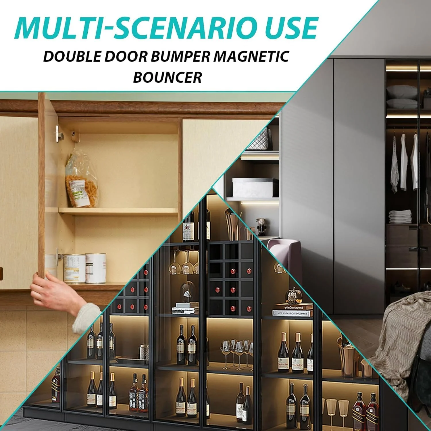 قفل فشاری درب کابینت Azonee بسته 4 عددی، قفل لمسی مغناطیسی، بست مغناطیسی درب، قفل مغناطیسی کشو کابینت برای کمد، آشپزخانه، درب حمام قفل فشاری درب کابینت Azonee بسته 4 عددی، قفل لمسی مغناطیسی، بست مغناطیسی درب، قفل مغناطیسی کشو کابینت برای کمد، آشپزخانه، درب حمام