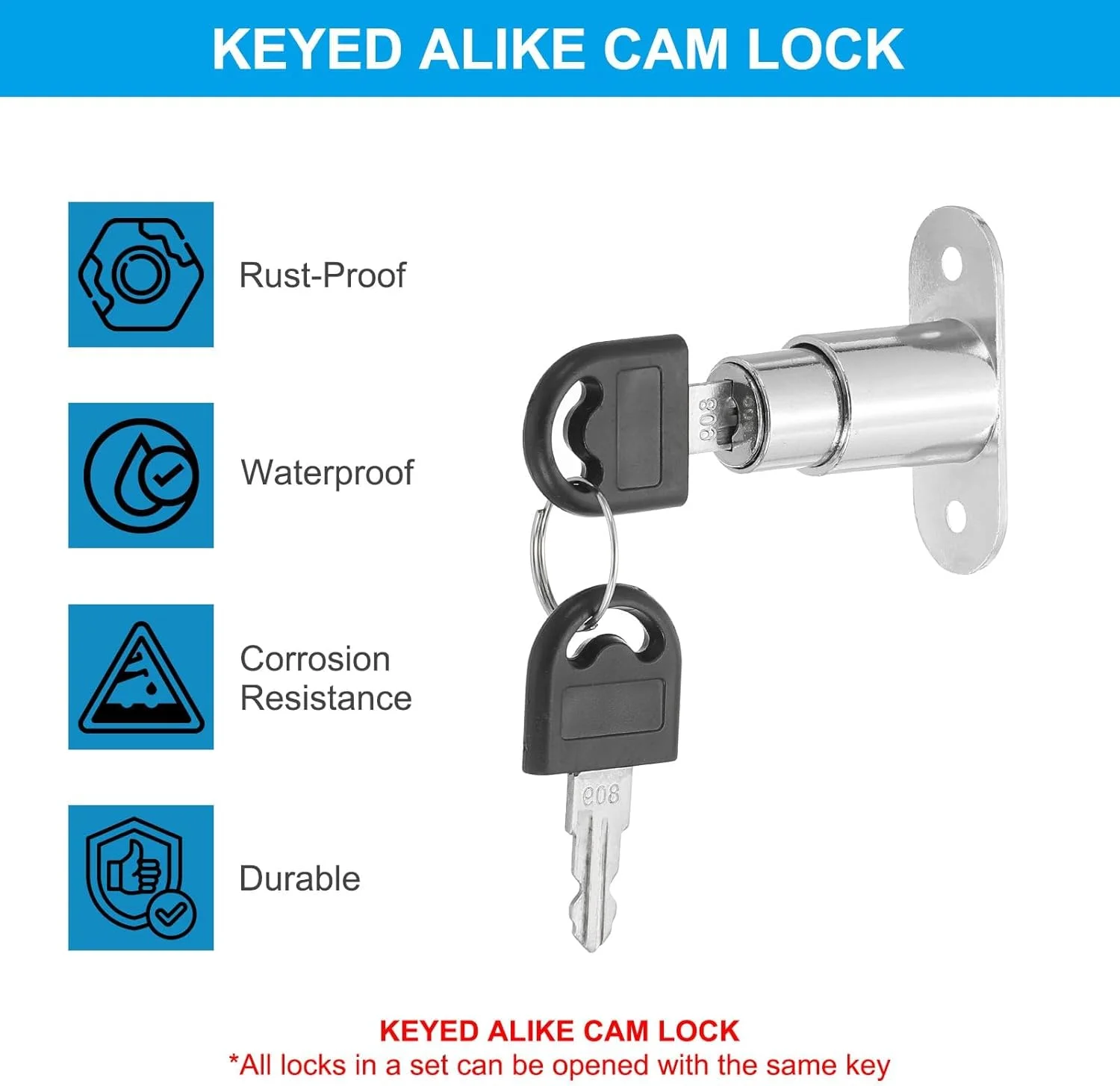 قفل فشاری پیستونی Azonee برای کشو، میز، کمد و کابینت، آلیاژ روی با روکش کروم، طول سیلندر 1-1/2 اینچ، قطر 3/4 اینچ، بسته 2 عددی قفل فشاری پیستونی Azonee برای کشو، میز، کمد و کابینت، آلیاژ روی با روکش کروم، طول سیلندر 1-1/2 اینچ، قطر 3/4 اینچ، بسته 2 عددی