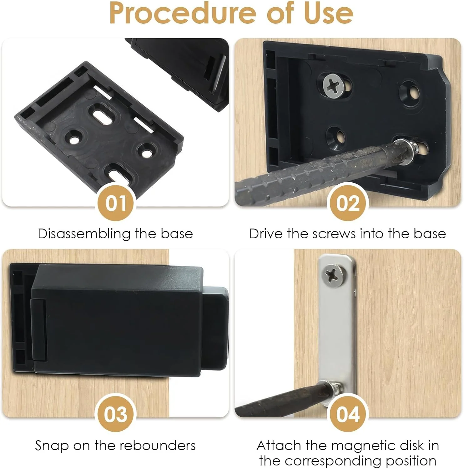 ست قفل مگنتی فشاری کابینت Azonee، سخت افزار کشوی پلاستیکی مشکی مخفی، قفل فشاری بادوام برای درهای کابینت، کمد و کشو، بسته 2 عددی ست قفل مگنتی فشاری کابینت Azonee، سخت افزار کشوی پلاستیکی مشکی مخفی، قفل فشاری بادوام برای درهای کابینت، کمد و کشو، بسته 2 عددی