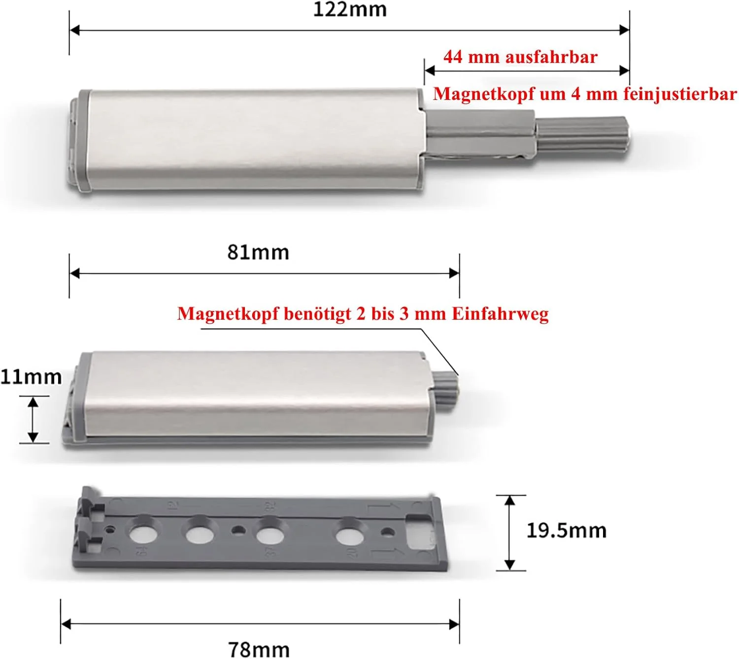 آنهوئر بسته 10 عددی بازکننده فشاری درب، بازکننده درب کابینت، درب کمد، کشو مبلمان، گیره مغناطیسی درب کمد، ضربه گیر درب کابینت، گیره فنری کابینت به همراه پیچ آنهوئر بسته 10 عددی بازکننده فشاری درب، بازکننده درب کابینت، درب کمد، کشو مبلمان، گیره مغناطیسی درب کمد، ضربه گیر درب کابینت، گیره فنری کابینت به همراه پیچ