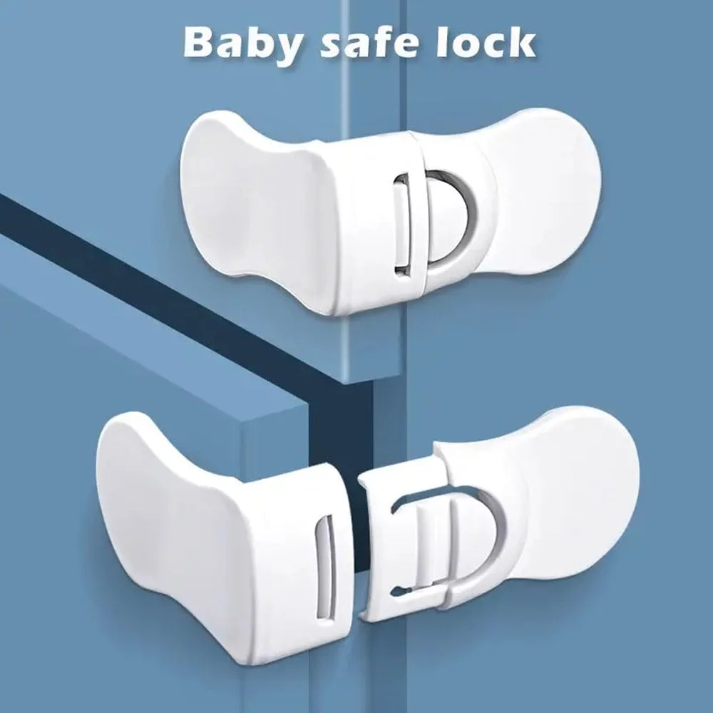 قفل ایمنی کابینت کودک AnnuoYi، مناسب برای قفل کردن کابینت ها و کشوها، حمام ها، یخچال ها و غیره. دارای چسب خودکار برای نصب آسان، بدون نیاز به سوراخ کاری (بسته 4 عددی) قفل ایمنی کابینت کودک AnnuoYi، مناسب برای قفل کردن کابینت ها و کشوها، حمام ها، یخچال ها و غیره. دارای چسب خودکار برای نصب آسان، بدون نیاز به سوراخ کاری (بسته 4 عددی)