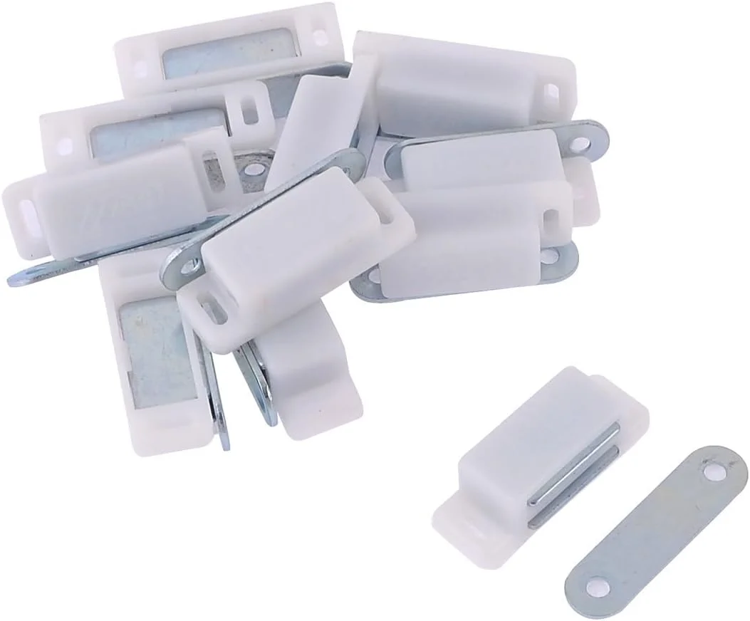 آ اهنگیر گیره مغناطیسی درب شیشه ای کابینت مبلمان خانگی به طول 4.5 سانتی متر، سفید، بسته 11 عددی آ اهنگیر گیره مغناطیسی درب شیشه ای کابینت مبلمان خانگی به طول 4.5 سانتی متر، سفید، بسته 11 عددی