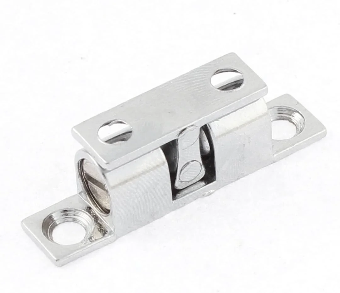 Aexit سخت افزار مبلمان (جابجایی مواد) درب کابینت توپ دوبل غلطکی قفل 40mm x 9mm نقره ای