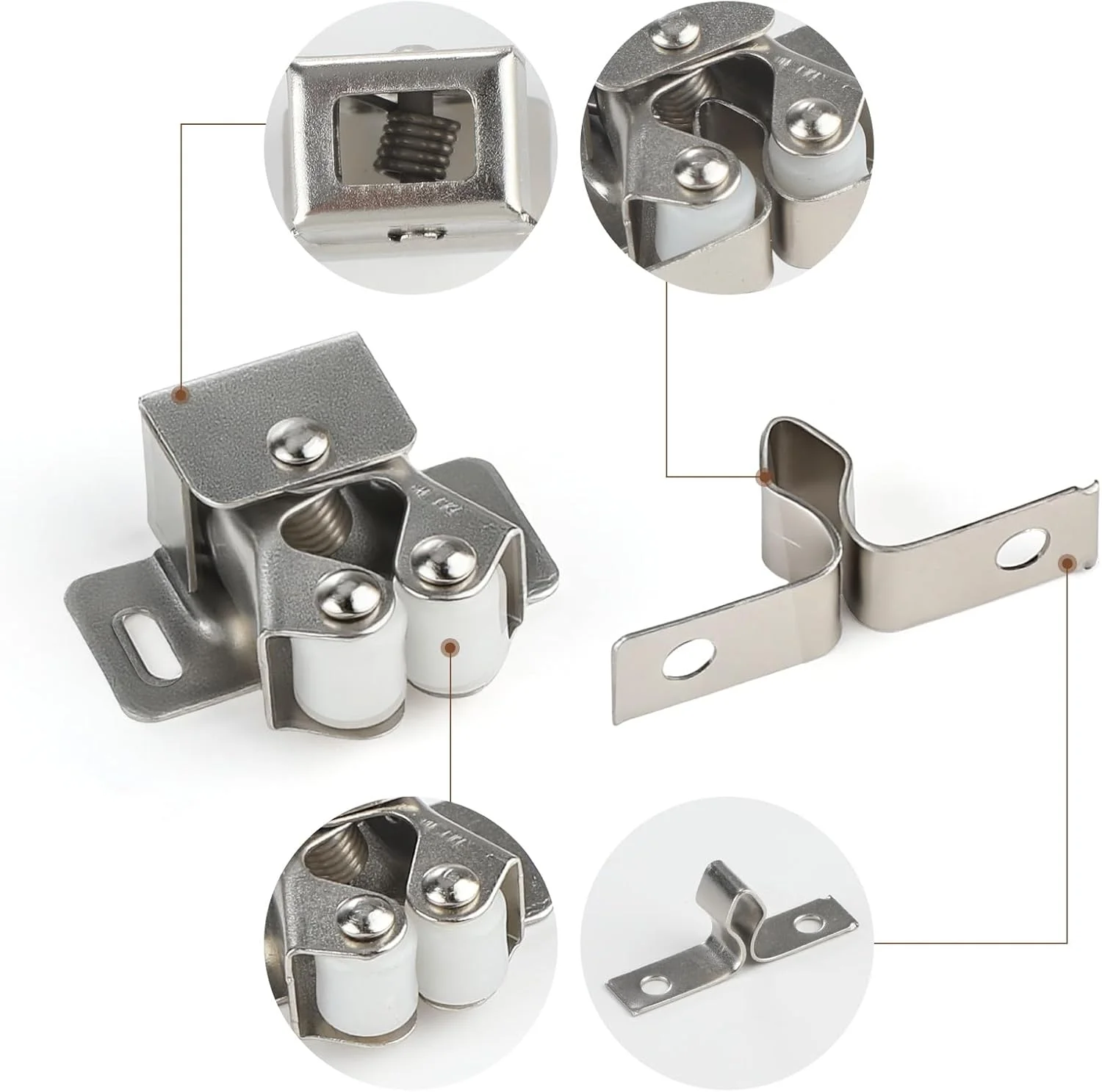 ست قفل درب کابینت نیکلی AHRLIC شامل 10 عدد، بست کمد و کابینت بادوام به همراه پیچ های نصب، آبکاری چند لایه، مقاوم در برابر زنگ زدگی و خوردگی، باز و بسته شدن روان، ایده آل برای مبلمان منزل ست قفل درب کابینت نیکلی AHRLIC شامل 10 عدد، بست کمد و کابینت بادوام به همراه پیچ های نصب، آبکاری چند لایه، مقاوم در برابر زنگ زدگی و خوردگی، باز و بسته شدن روان، ایده آل برای مبلمان منزل