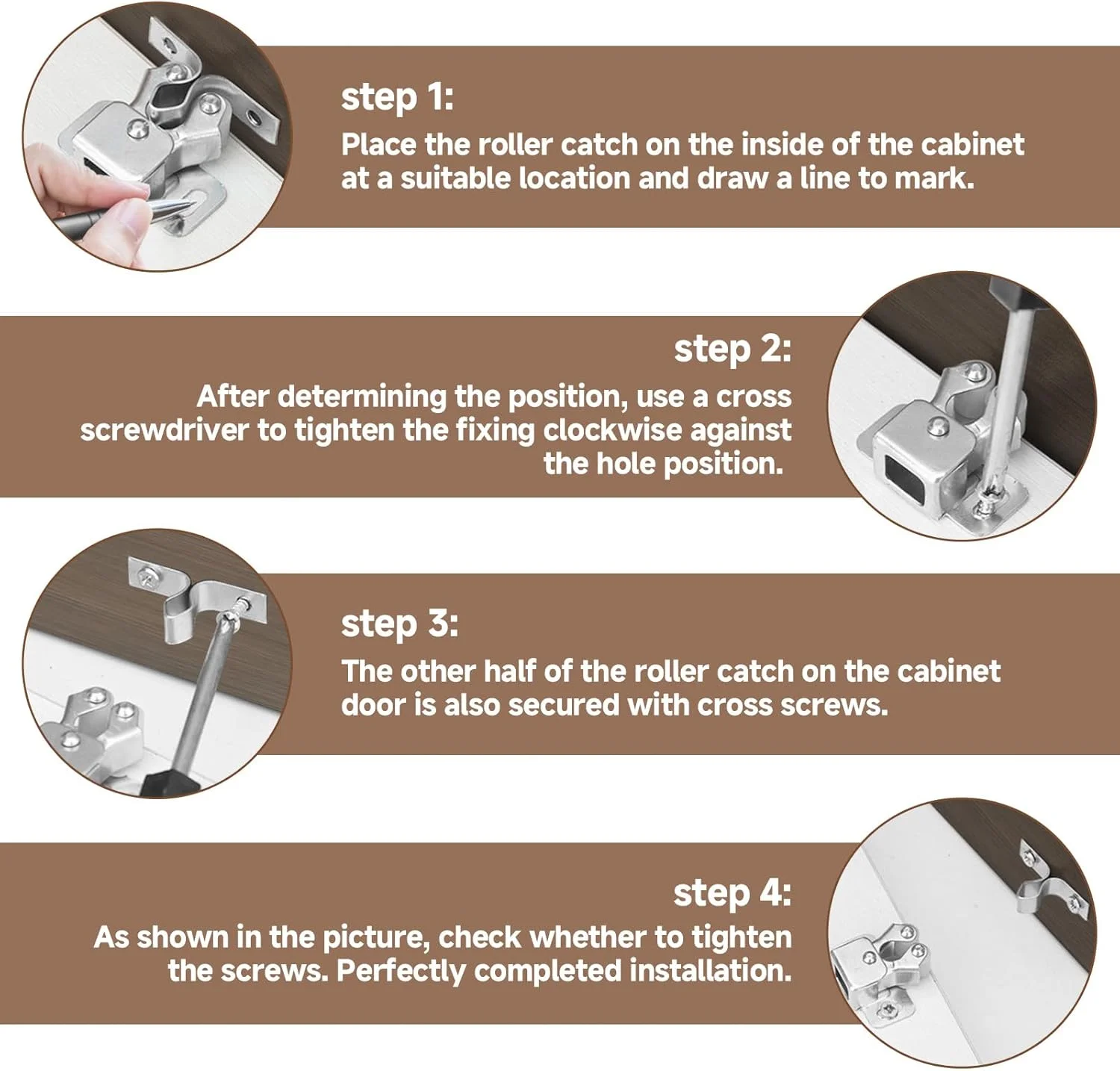 ست قفل درب کابینت نیکلی AHRLIC شامل 10 عدد، بست کمد و کابینت بادوام به همراه پیچ های نصب، آبکاری چند لایه، مقاوم در برابر زنگ زدگی و خوردگی، باز و بسته شدن روان، ایده آل برای مبلمان منزل ست قفل درب کابینت نیکلی AHRLIC شامل 10 عدد، بست کمد و کابینت بادوام به همراه پیچ های نصب، آبکاری چند لایه، مقاوم در برابر زنگ زدگی و خوردگی، باز و بسته شدن روان، ایده آل برای مبلمان منزل