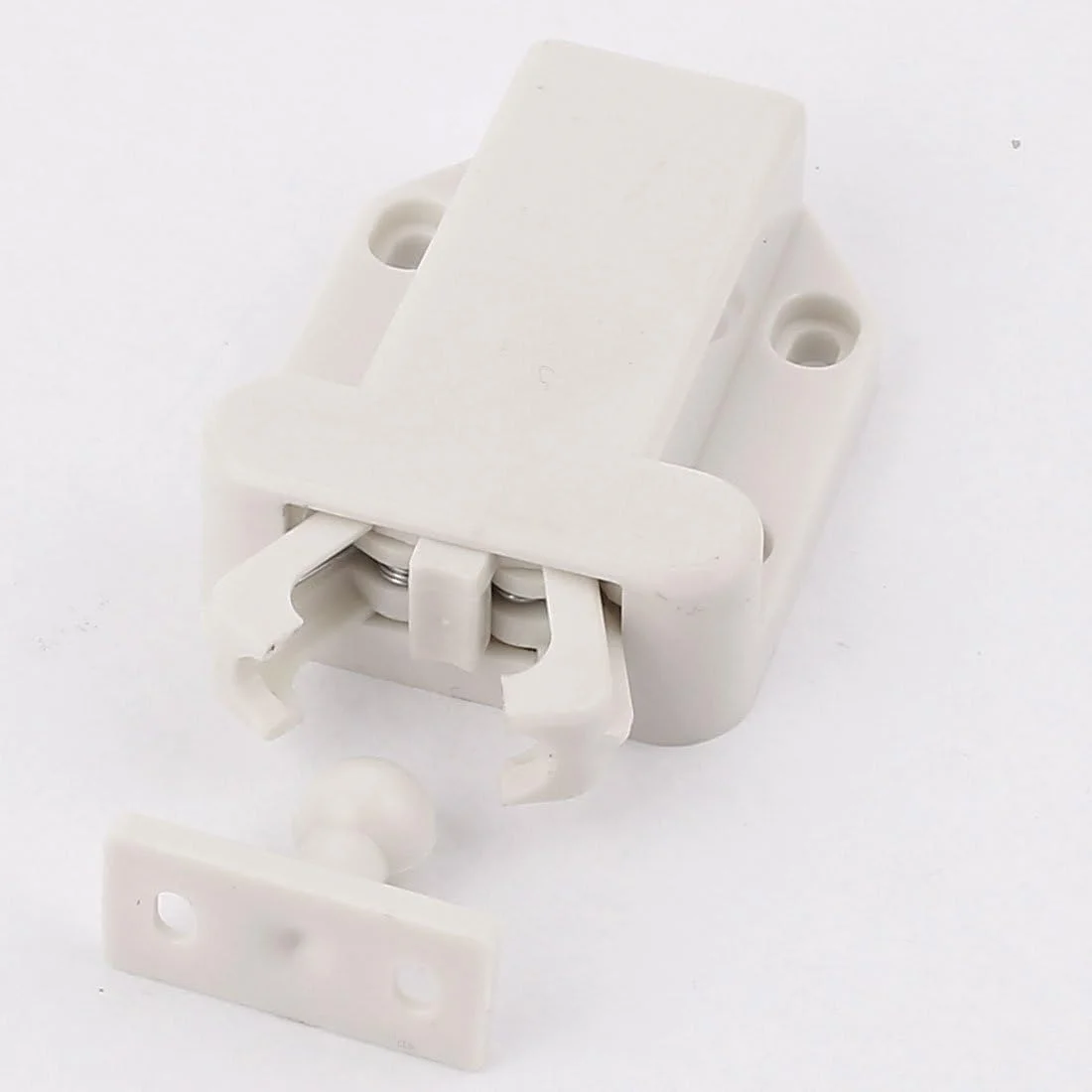 Aexit سخت افزار مبلمان (سخت افزار خانگی) درب کشو کابینت فشاری برای باز کردن گیره لمسی (50ry439qf100) قفل سفید Aexit سخت افزار مبلمان (سخت افزار خانگی) درب کشو کابینت فشاری برای باز کردن گیره لمسی (50ry439qf100) قفل سفید