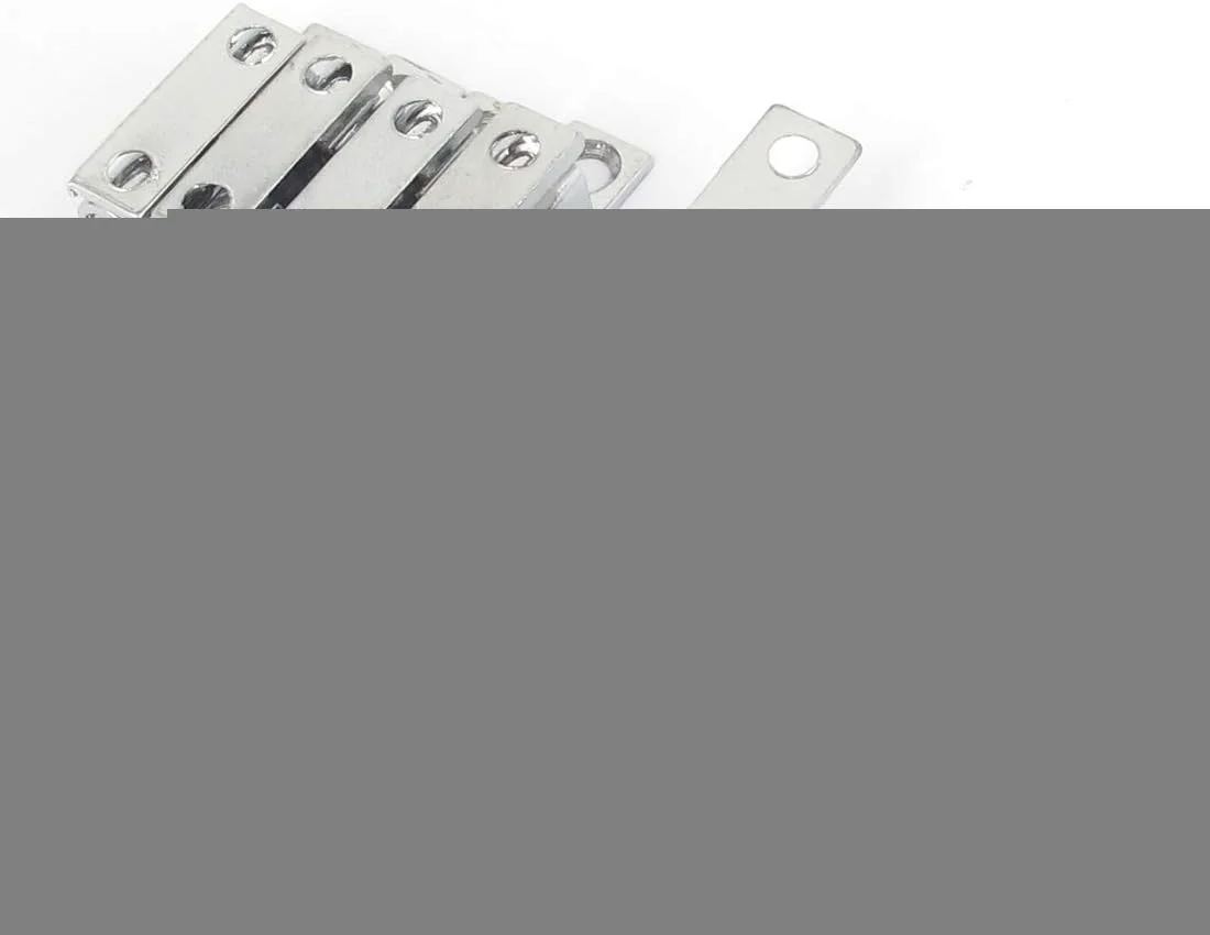 Aexit سخت افزار مبلمان (سخت افزار خانگی) درب کابینت فلزی دو توپی گیره قفل 40 میلی متر طول نقره ای (86ry95qf342) رنگ 6 عدد